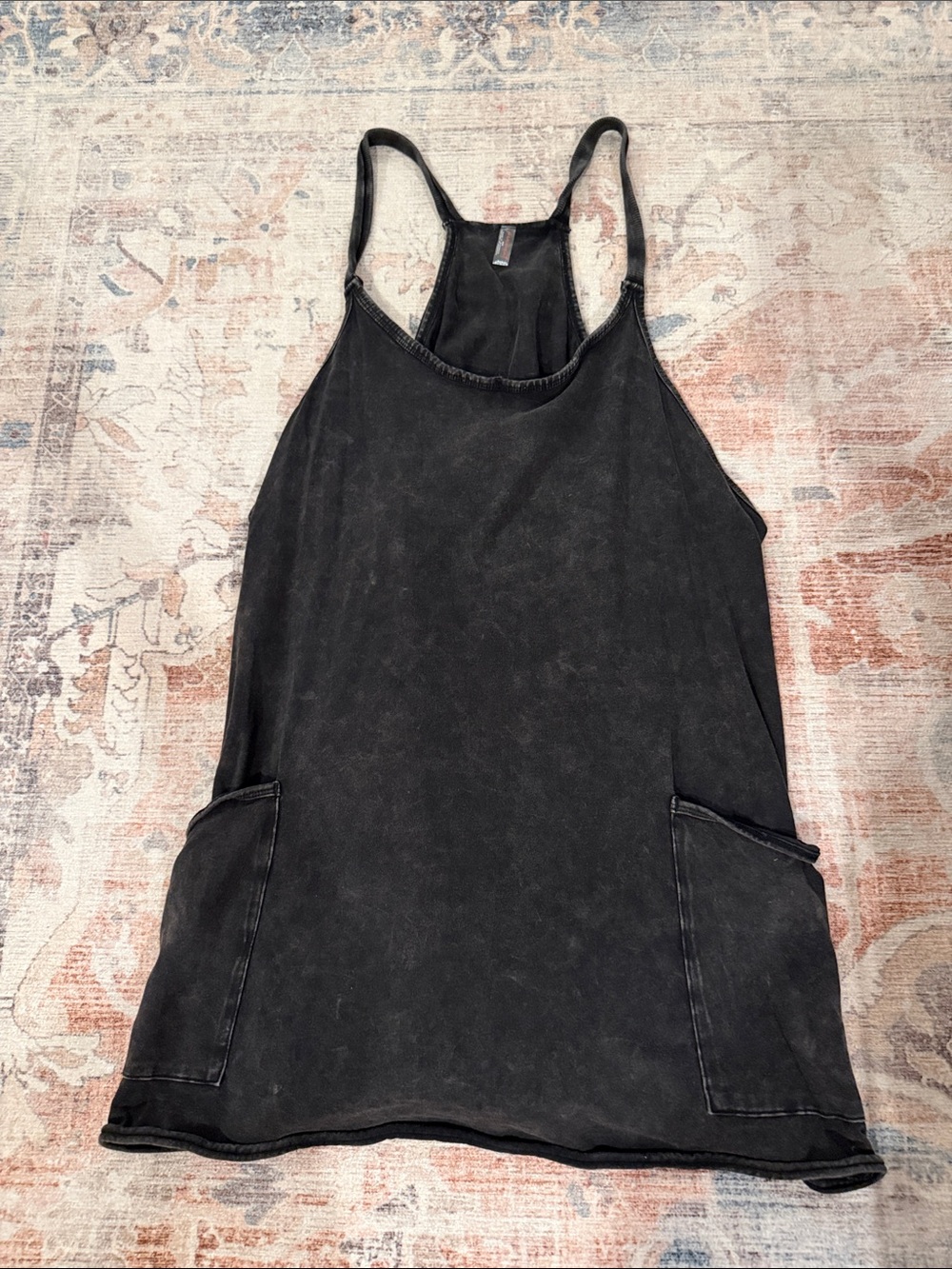 FP Movement by Free People Black Racerback Tank Dress